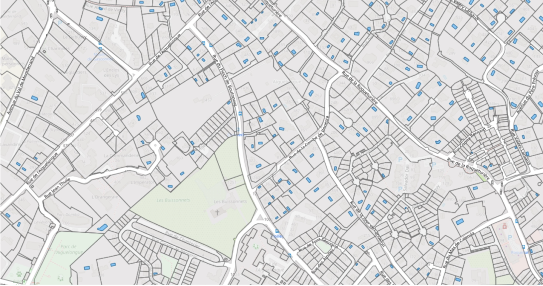 Application Webcadastre d'OPenIG