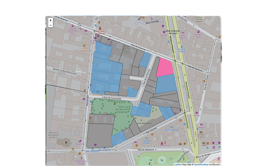 Carte des transactions foncières